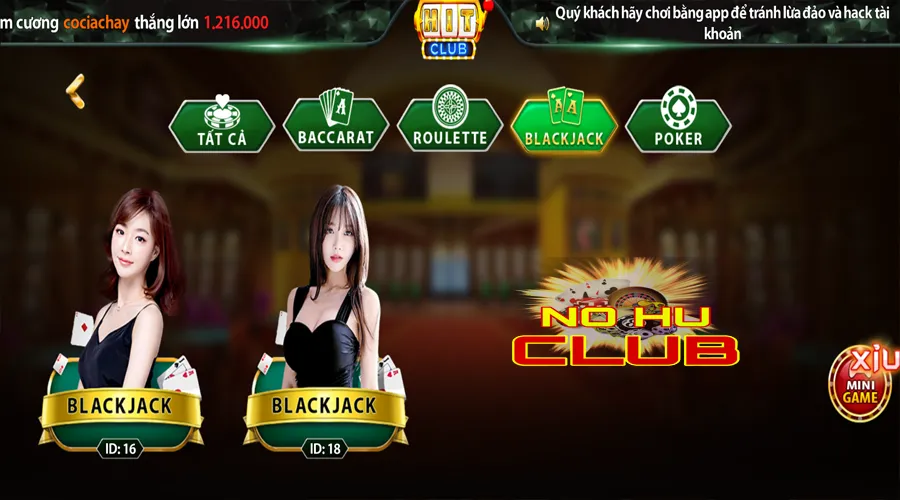 Khái quát nhất blackjack Hitclub