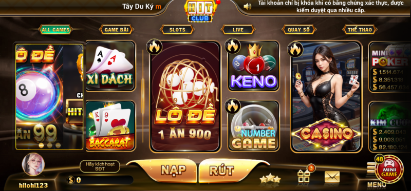 Lô đề đổi thưởng Hit Club – Game lô đề hay nhất 2023