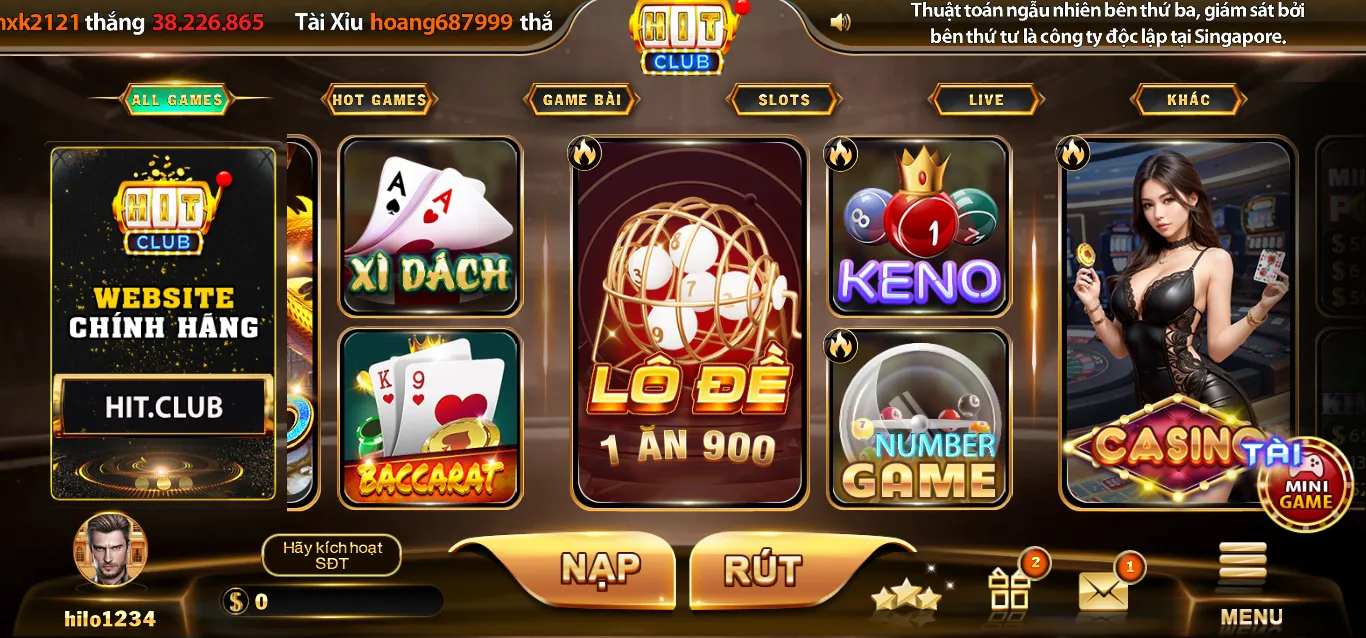 Number game – Game quay thưởng không thể bỏ qua khi đến với Hitclub 